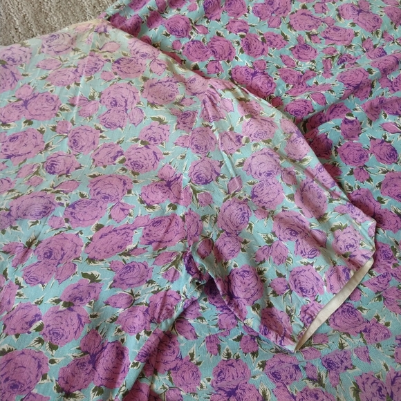 1930's FEEDSACK WORK DRESS 30's true vintage M - Picture 11 of 12